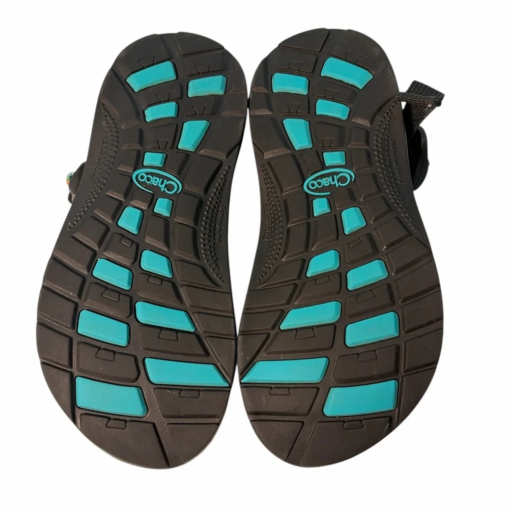 Chaco Ecotread Sandals Tie Dye Rainbow Multicolor JCH199812 Kids Youth Size 5 - Picture 4 of 8